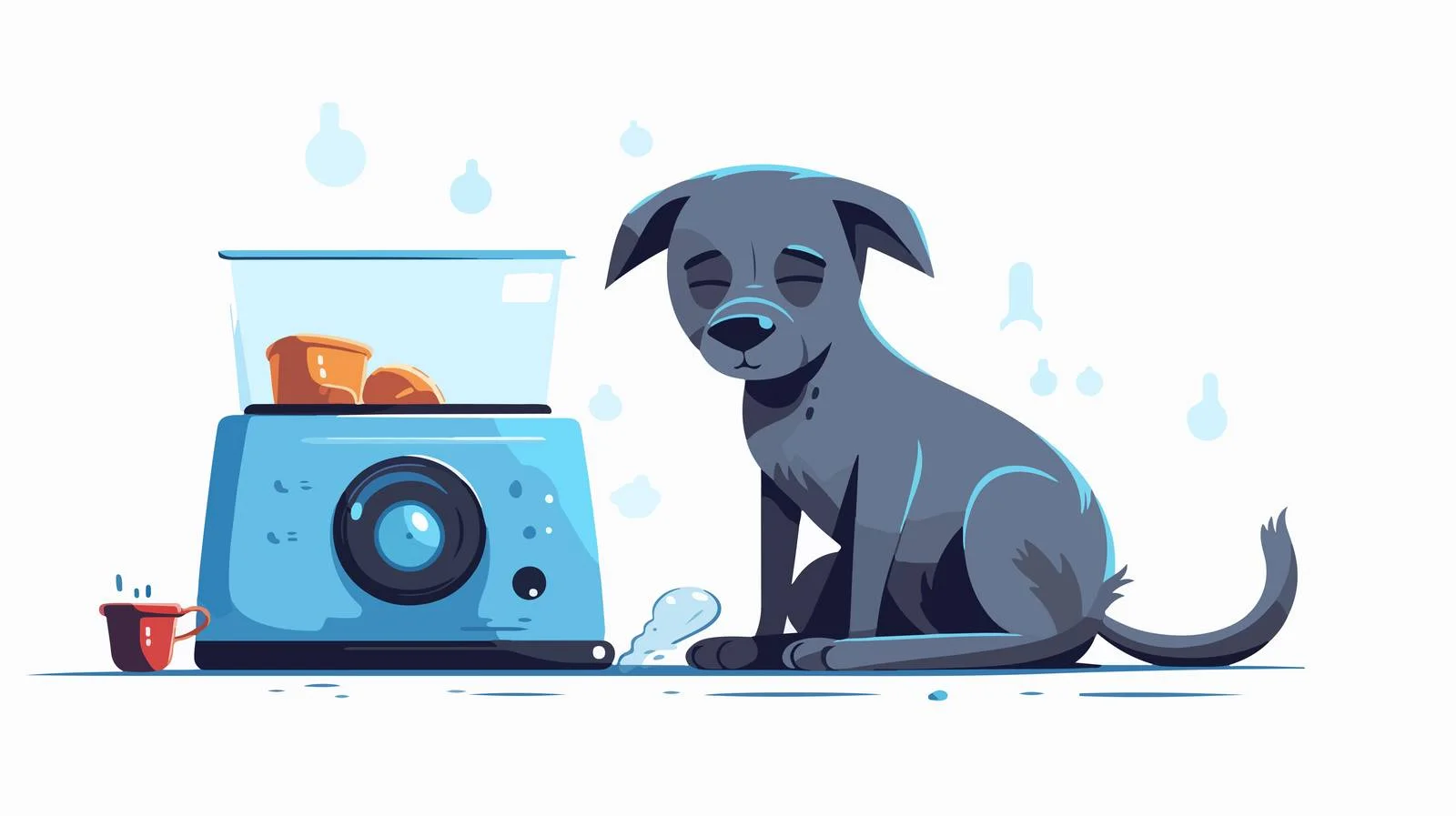 Canine Anticipation at Automated Feeding Station – free automatic image from Dotvec