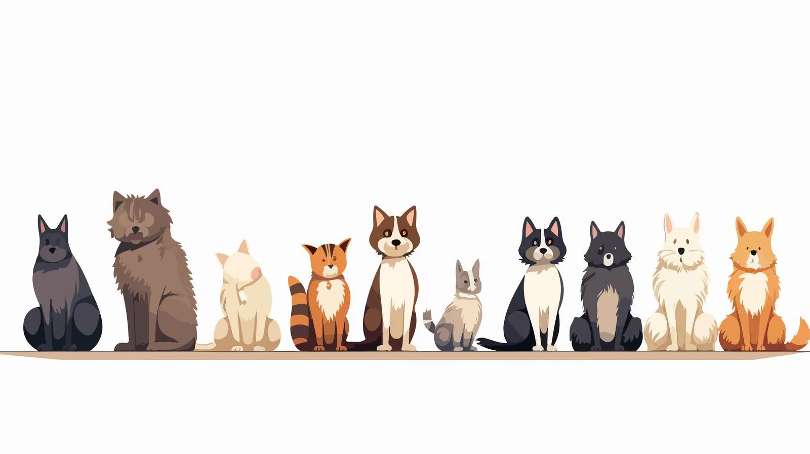 Canine and Feline Rear Perspective Study — free download from Dotvec