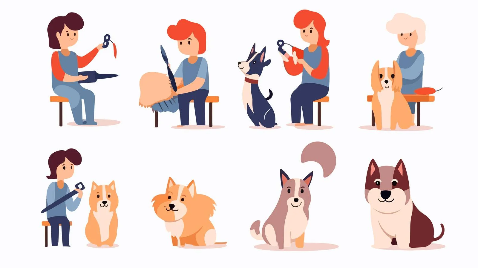 Canine Styling Session at Pet Grooming Parlor — free download from Dotvec