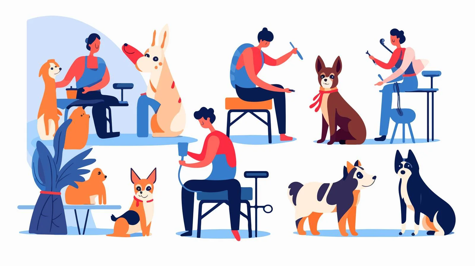 Canine Haircut Styling in Professional Grooming — free download from Dotvec