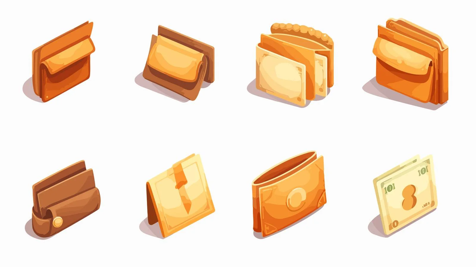 Dollar Icon Set for Wallet — free download from Dotvec