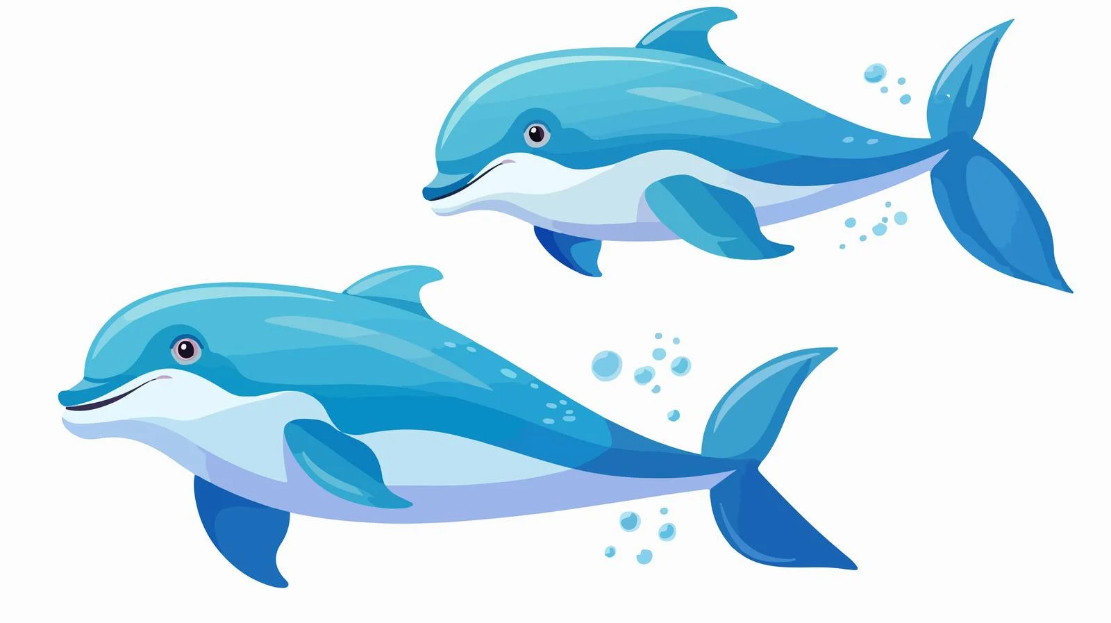 Graceful Dolphins Swimming in Pristine Ocean — free download from Dotvec