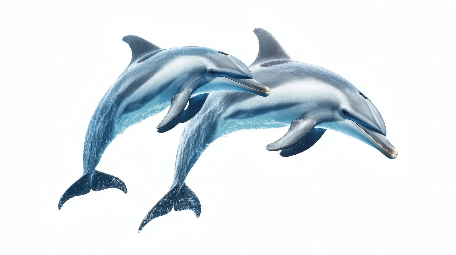 Graceful Dolphins Swimming in Isolated Environment — free download from Dotvec