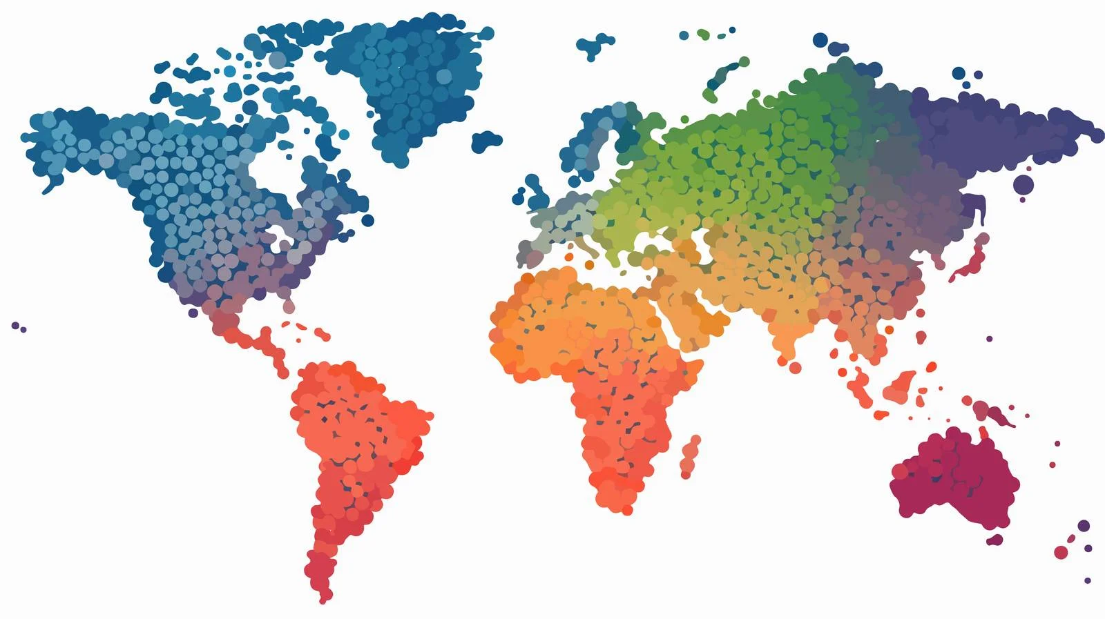 Vector Halftone Dotted World Map — free download from Dotvec