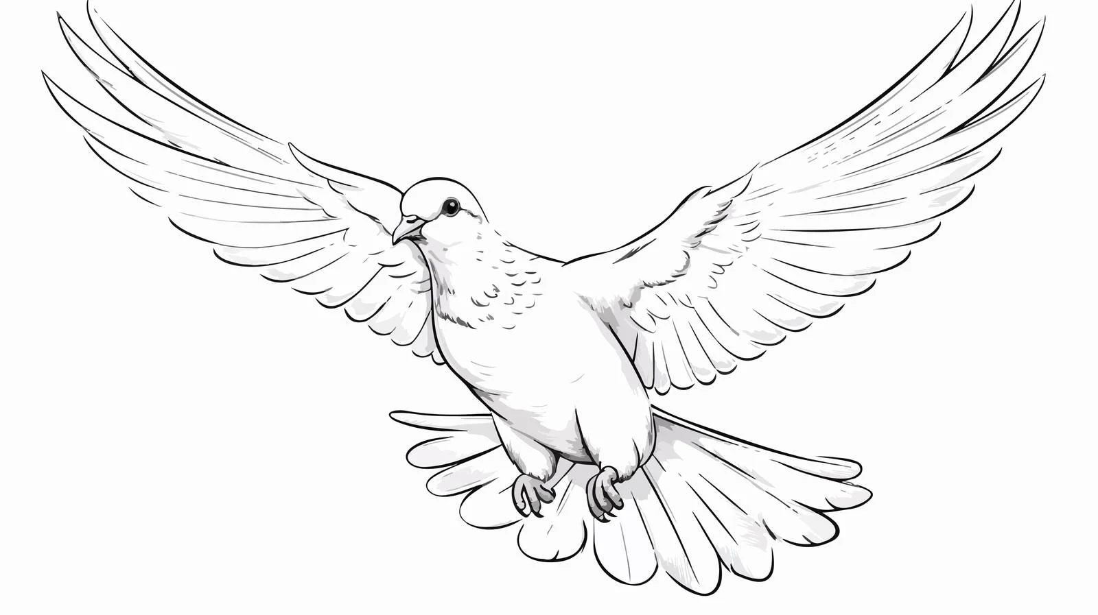 Hand-drawn Dove Vector Cartoon Illustration — free download from Dotvec