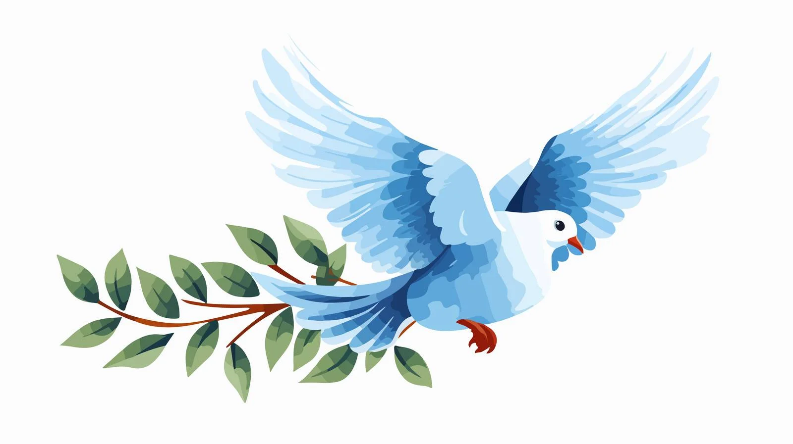 Peace Dove Holding Olive Branch Vector — free download from Dotvec