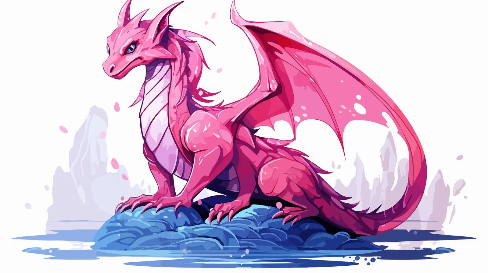 Hand-Drawn Dragon Fairy Tale Character Sketch — free download from Dotvec