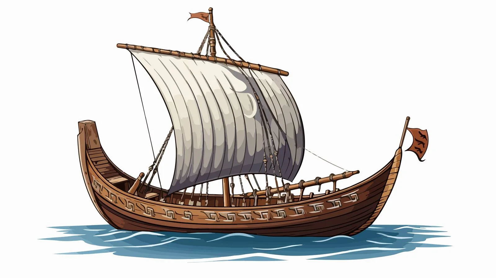 Viking Drakkar Ship — free download from Dotvec