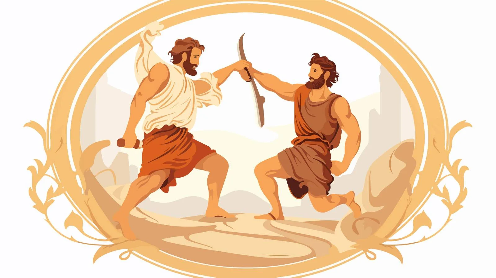 Ancient Greek Mythological Drawing — free download from Dotvec