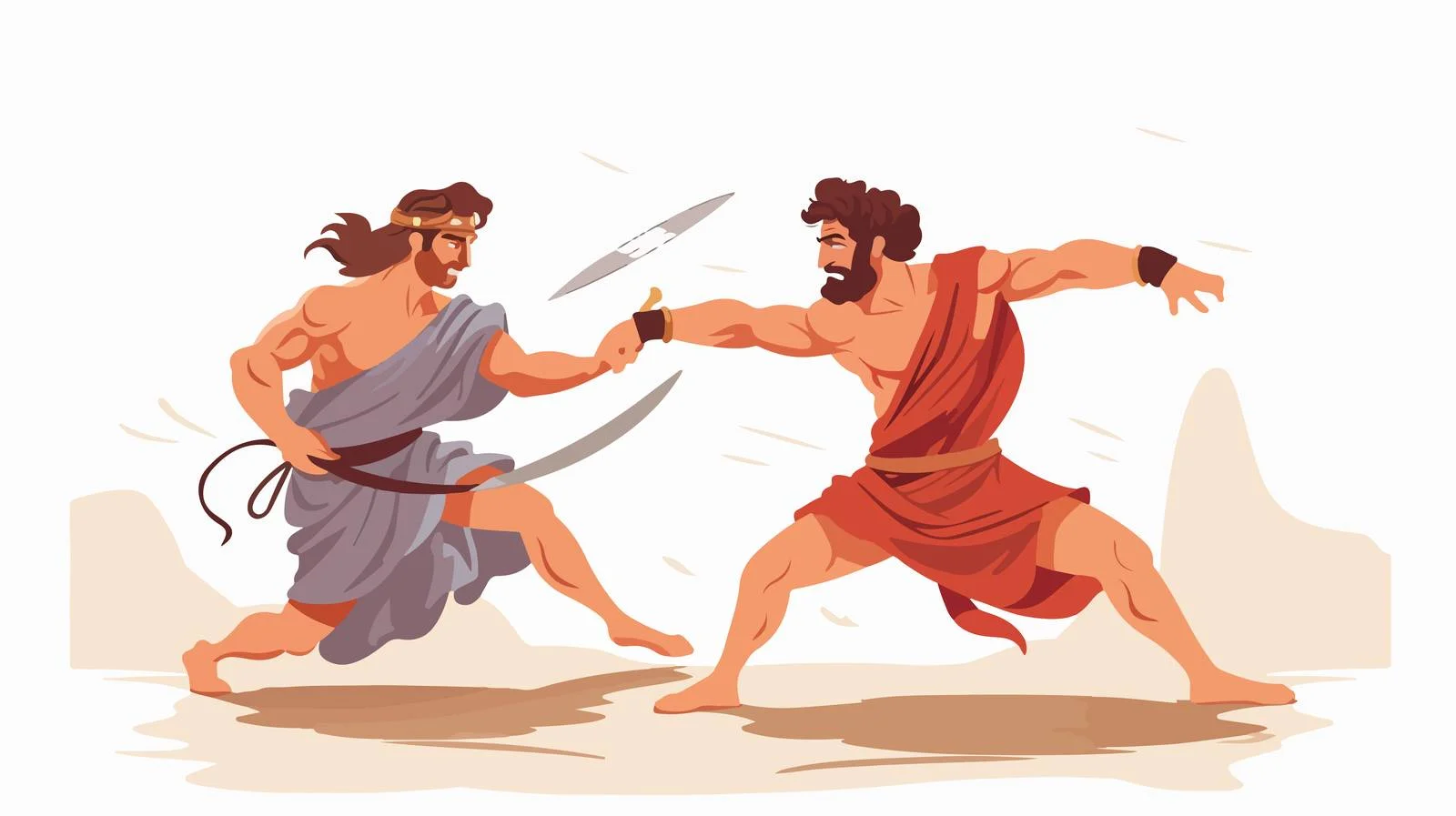 Ancient Greek Mythological Story Drawing — free download from Dotvec