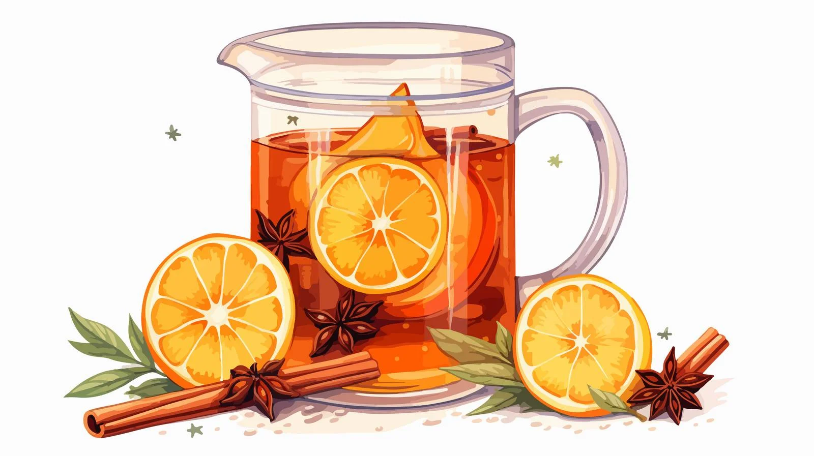 Elegant Glass Pitcher with Winter Theme — free download from Dotvec