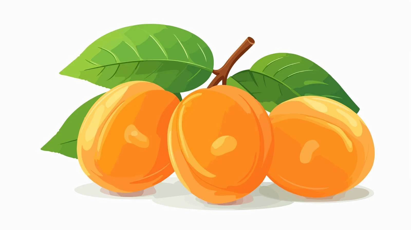 Detailed illustration of ripe apricot fruit — free download from Dotvec