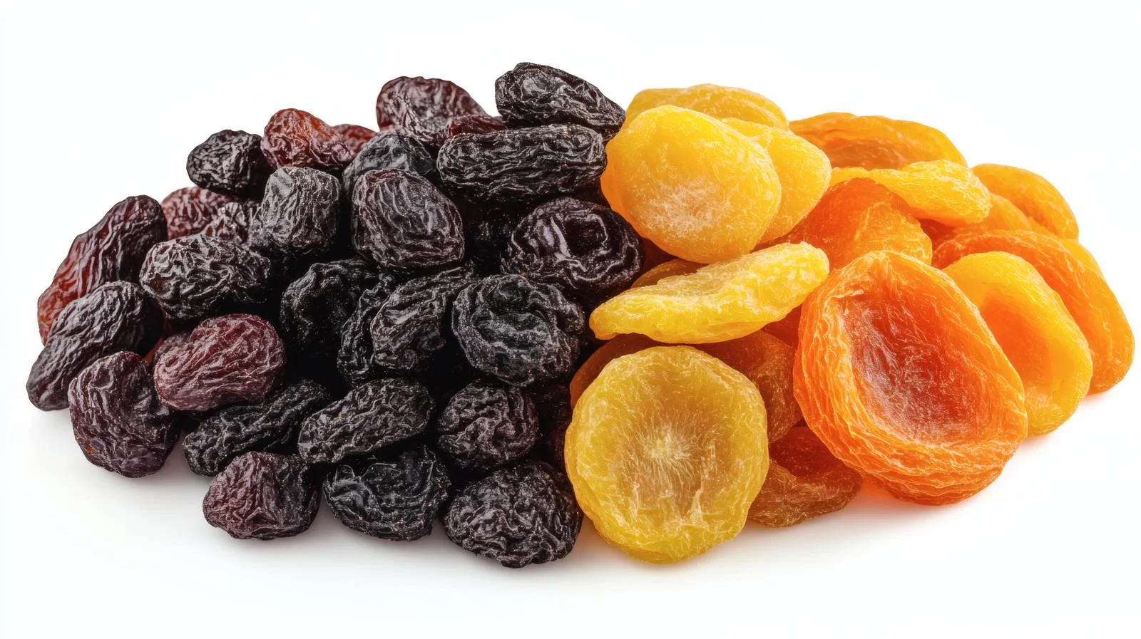Assorted Dried Fruits on White Background — free download from Dotvec