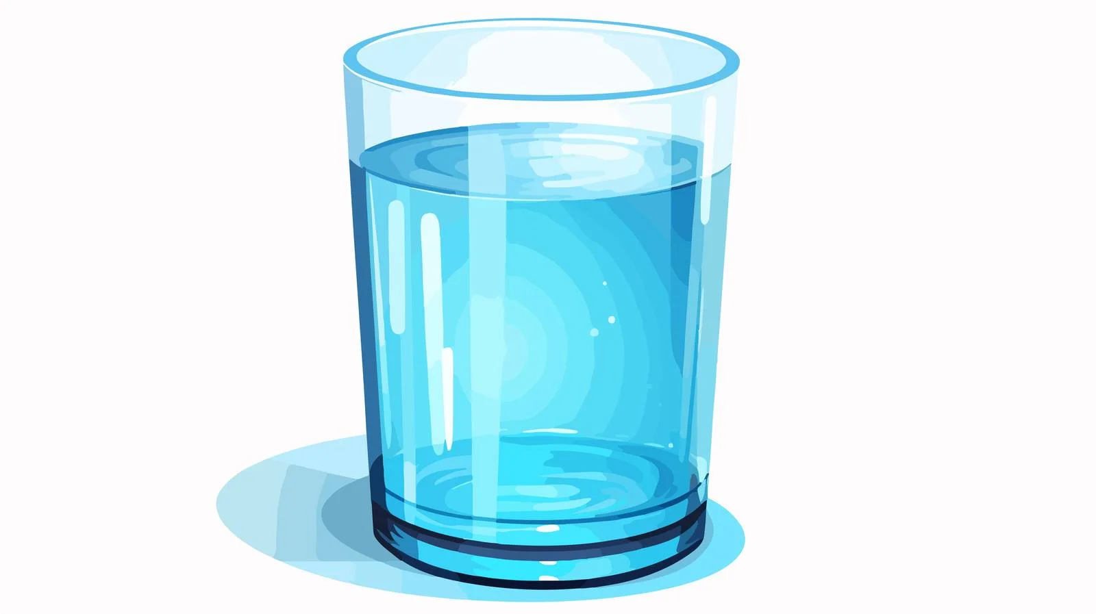 Blue Glass Water Vector Illustration — free download from Dotvec