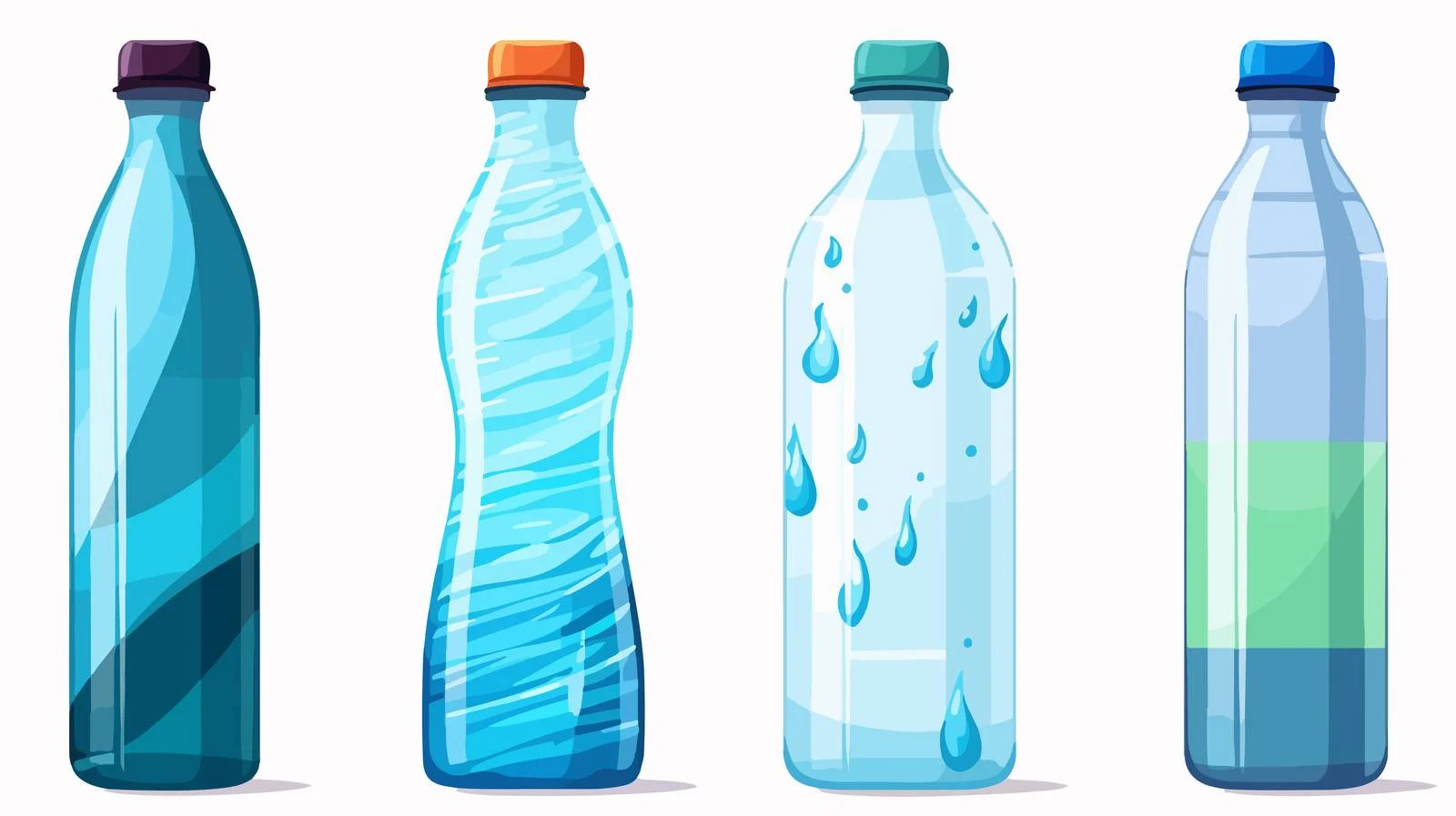 Clean Water Bottle Vector Illustration — free download from Dotvec