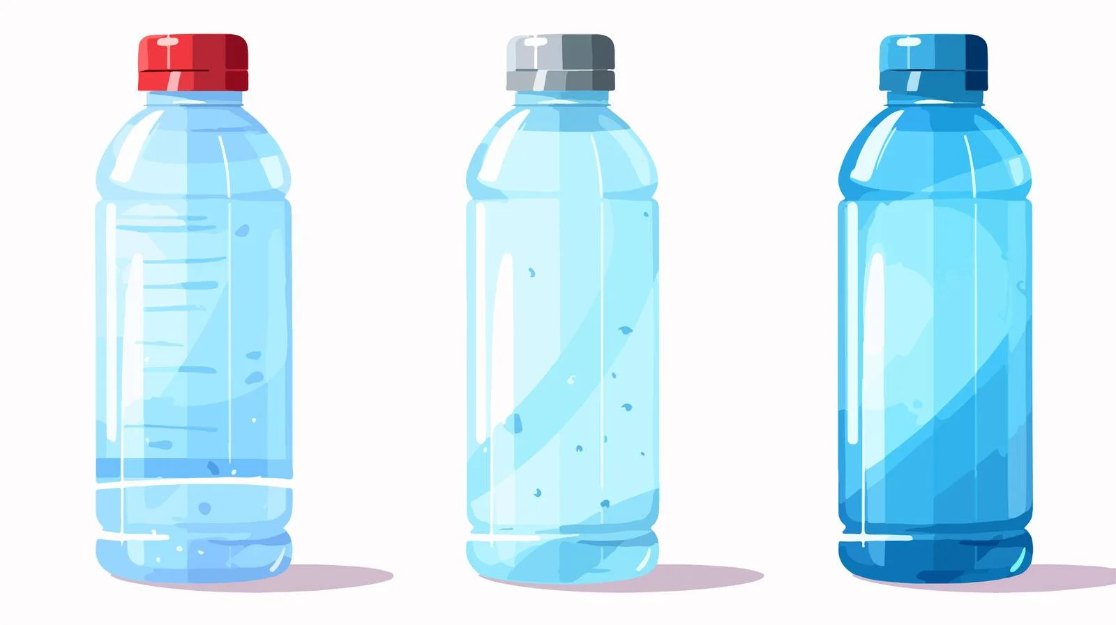 Clean Water Bottle Vector Illustration — free download from Dotvec