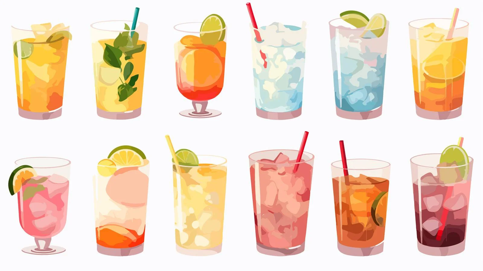 Assorted Refreshing Beverage Collection — free download from Dotvec