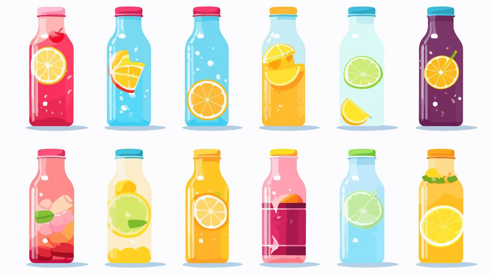 Assorted Drinks in Glass and Cans — free download from Dotvec