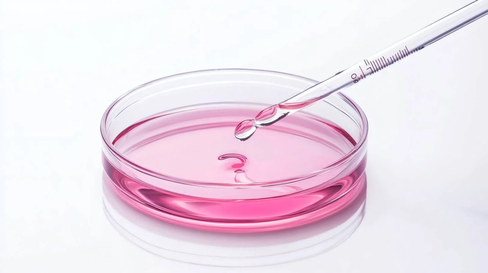 Liquid droplets in petri dish with pipette — free download from Dotvec