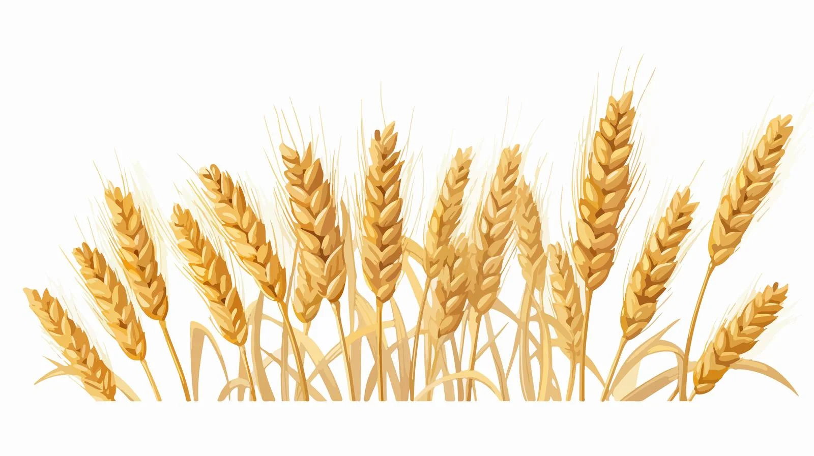 Botanical Wheat Spikelets and Ear Stem — free download from Dotvec