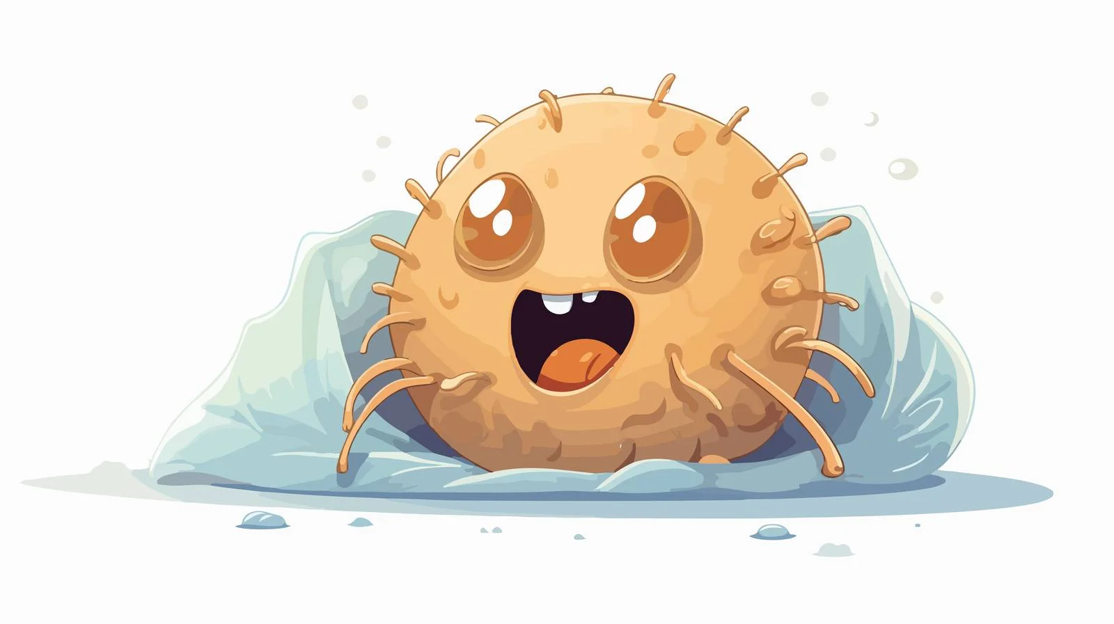 Dust Mite Allergy Character Illustration — free download from Dotvec