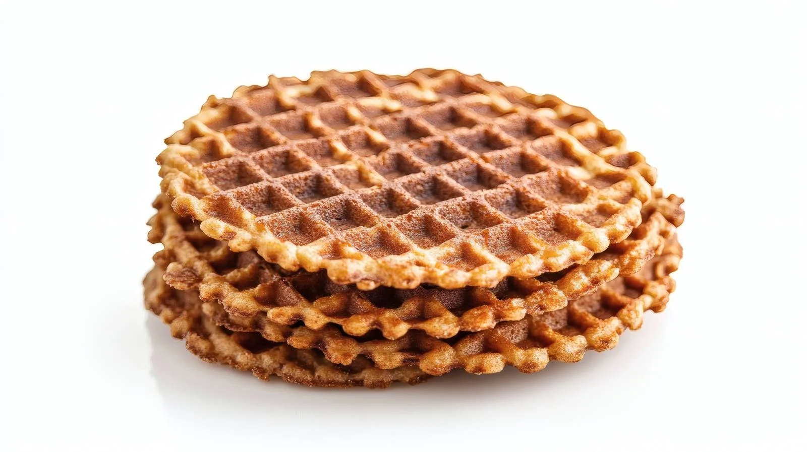 Traditional Dutch Stroopwafel on White Background — free download from Dotvec