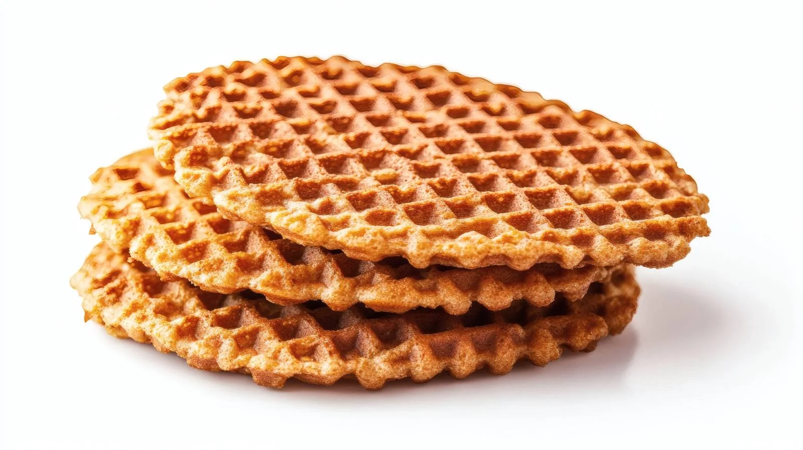 Traditional Dutch Stroopwafel on White Background — free download from Dotvec