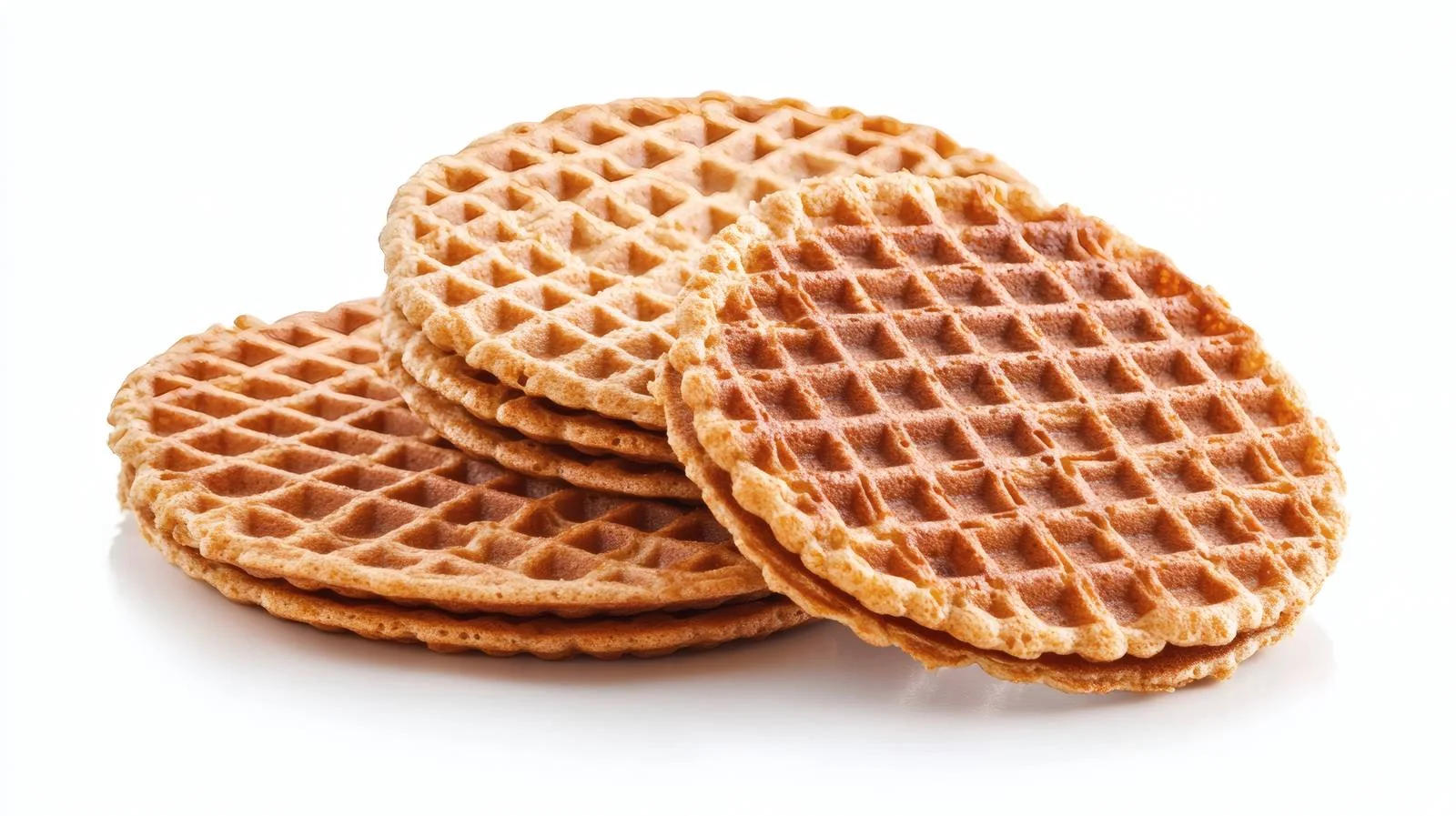 Traditional Dutch Stroopwafel on White Background — free download from Dotvec