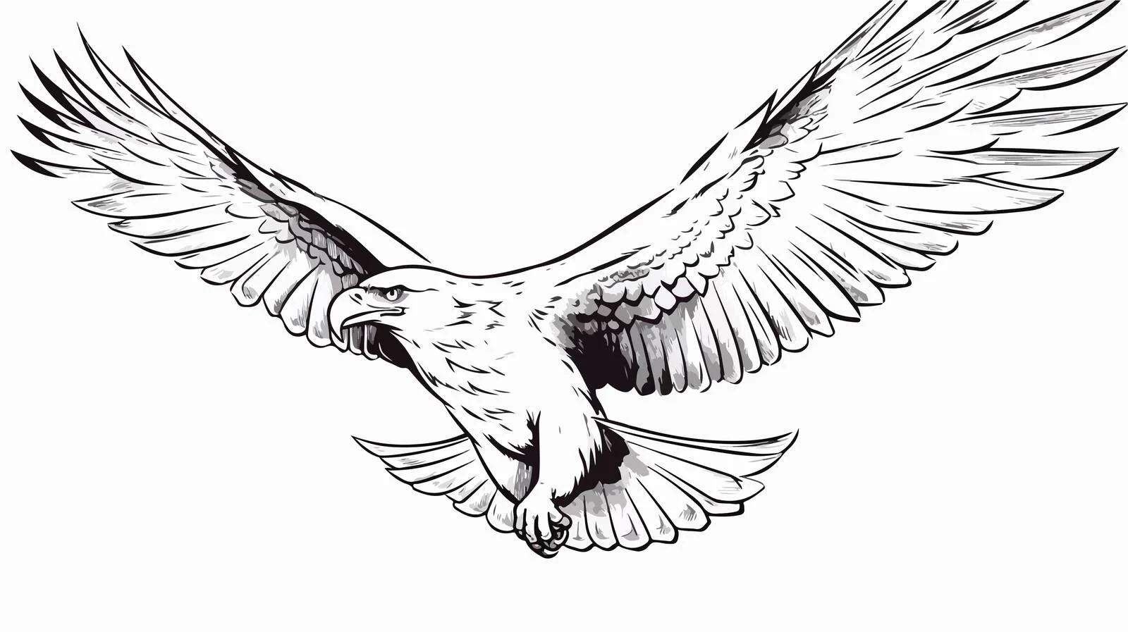 Hand-drawn Eagle Face Vector Illustration — free download from Dotvec