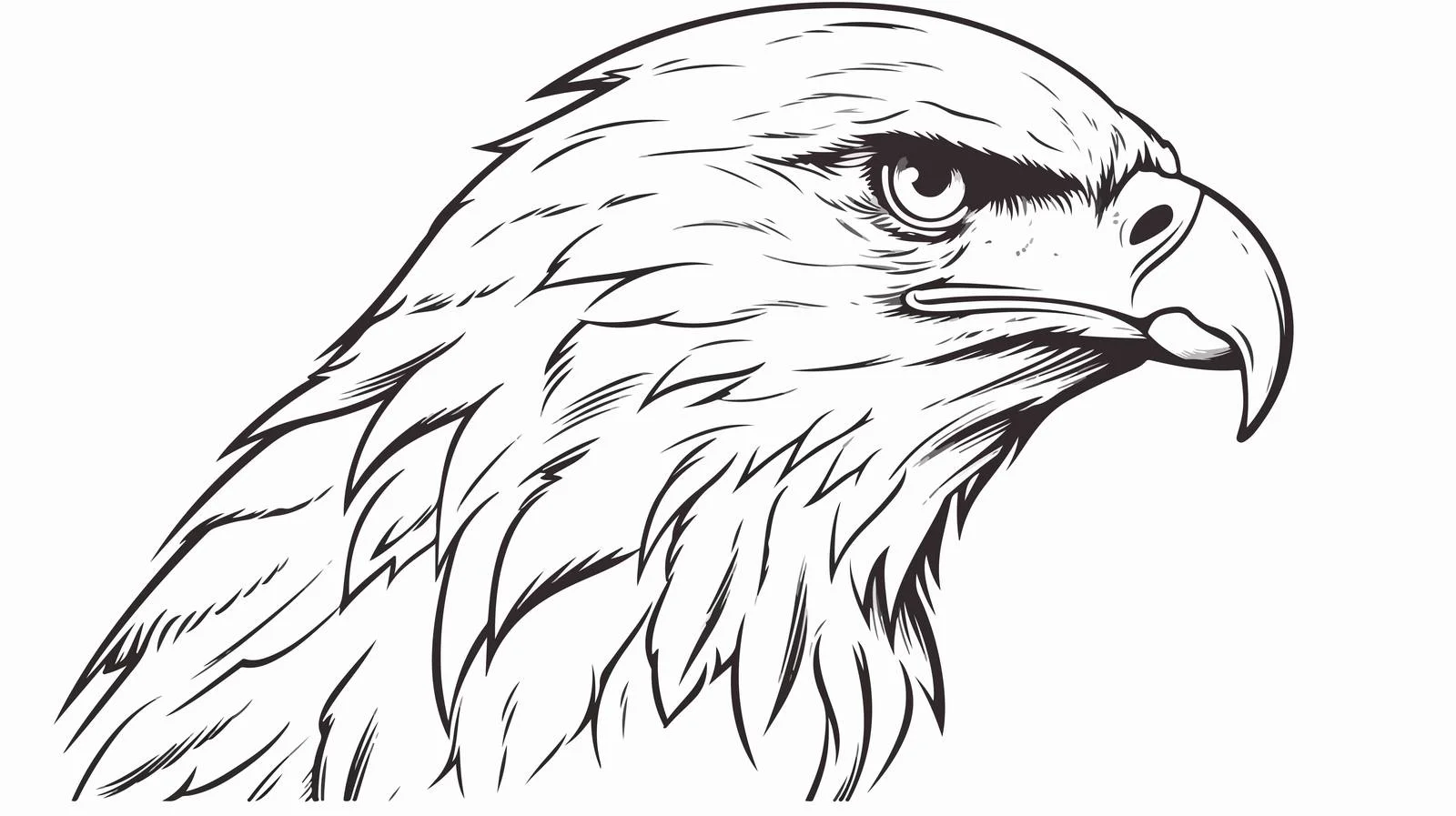 Eagle Sketch Vector Illustration — free download from Dotvec