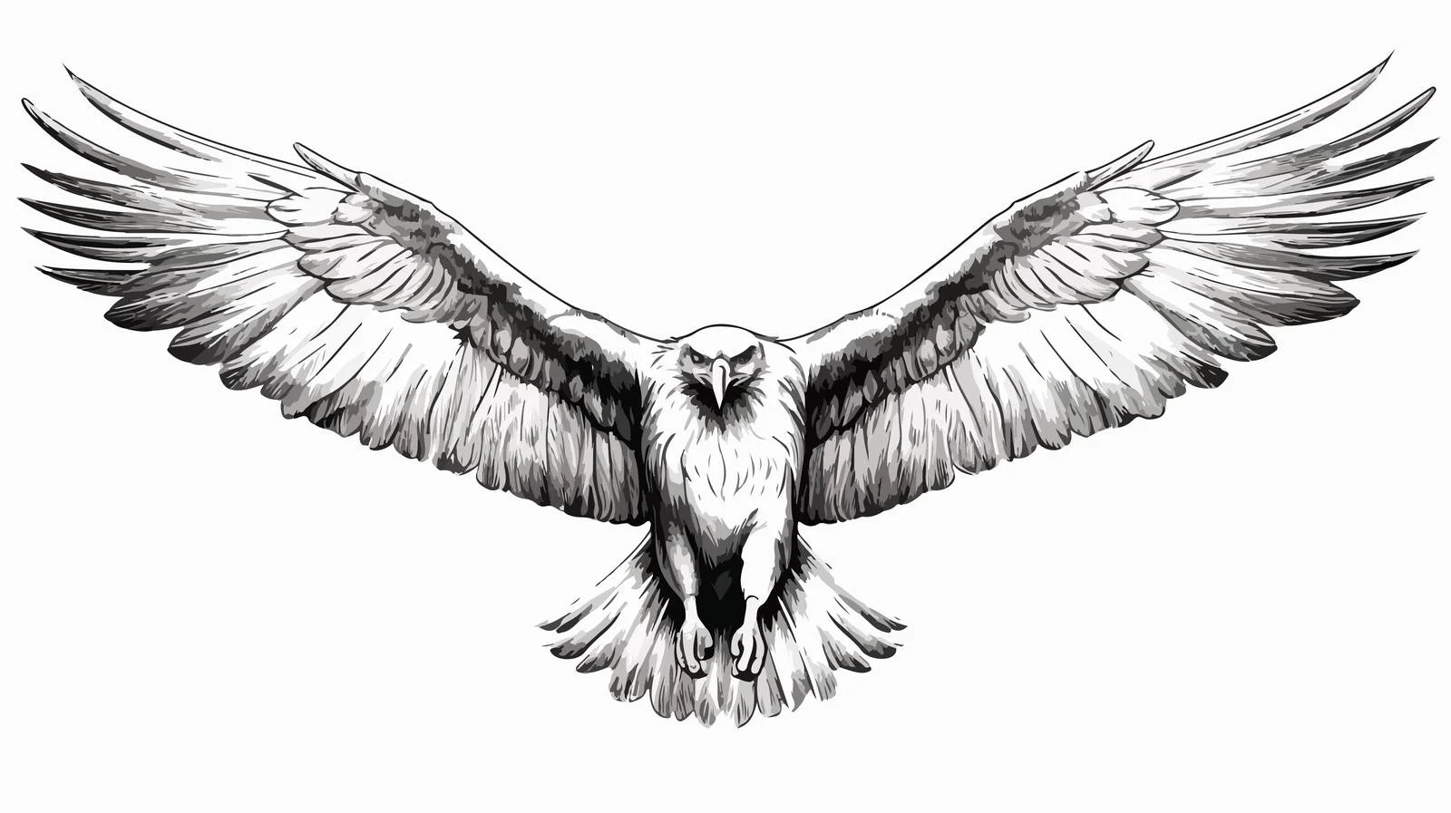 Detailed Eagle Sketch Illustration — free download from Dotvec