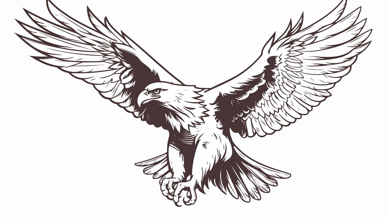 Eagle Heraldic Sketch Vector Illustration — free download from Dotvec