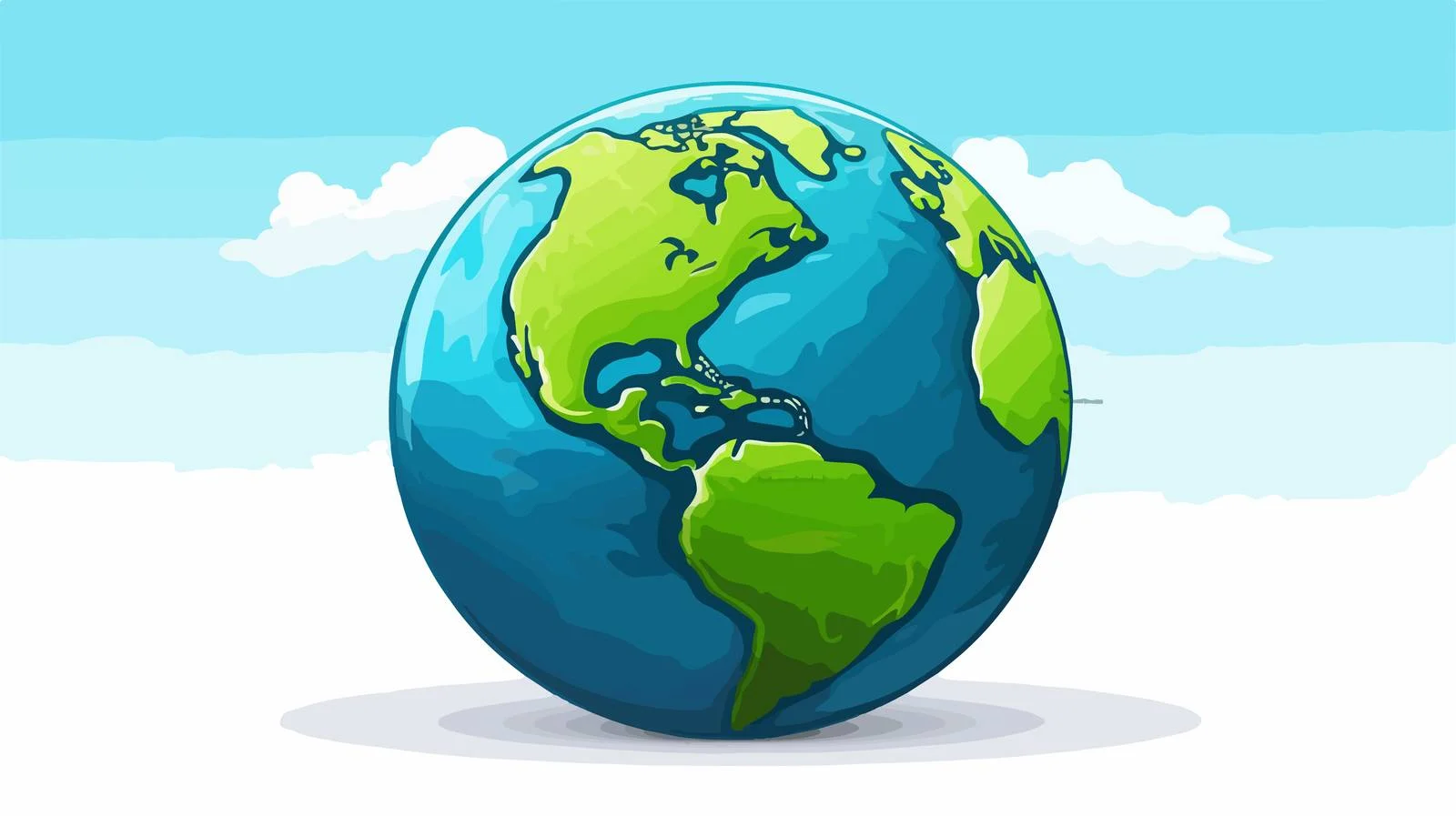 Isolated Earth Globe Illustration — free download from Dotvec