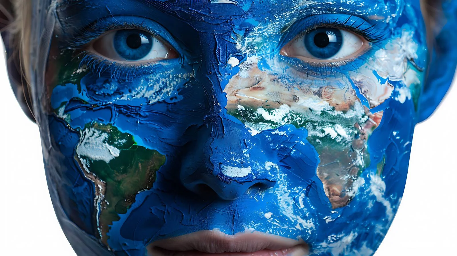 Cosmic makeup showcasing Earth's beauty — free download from Dotvec