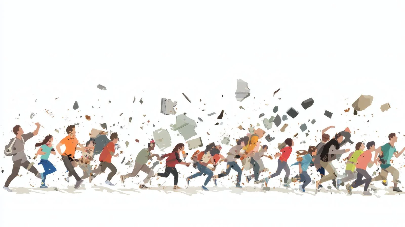 Escaping Chaos: Panic During Earthquake Evacuation — free download from Dotvec