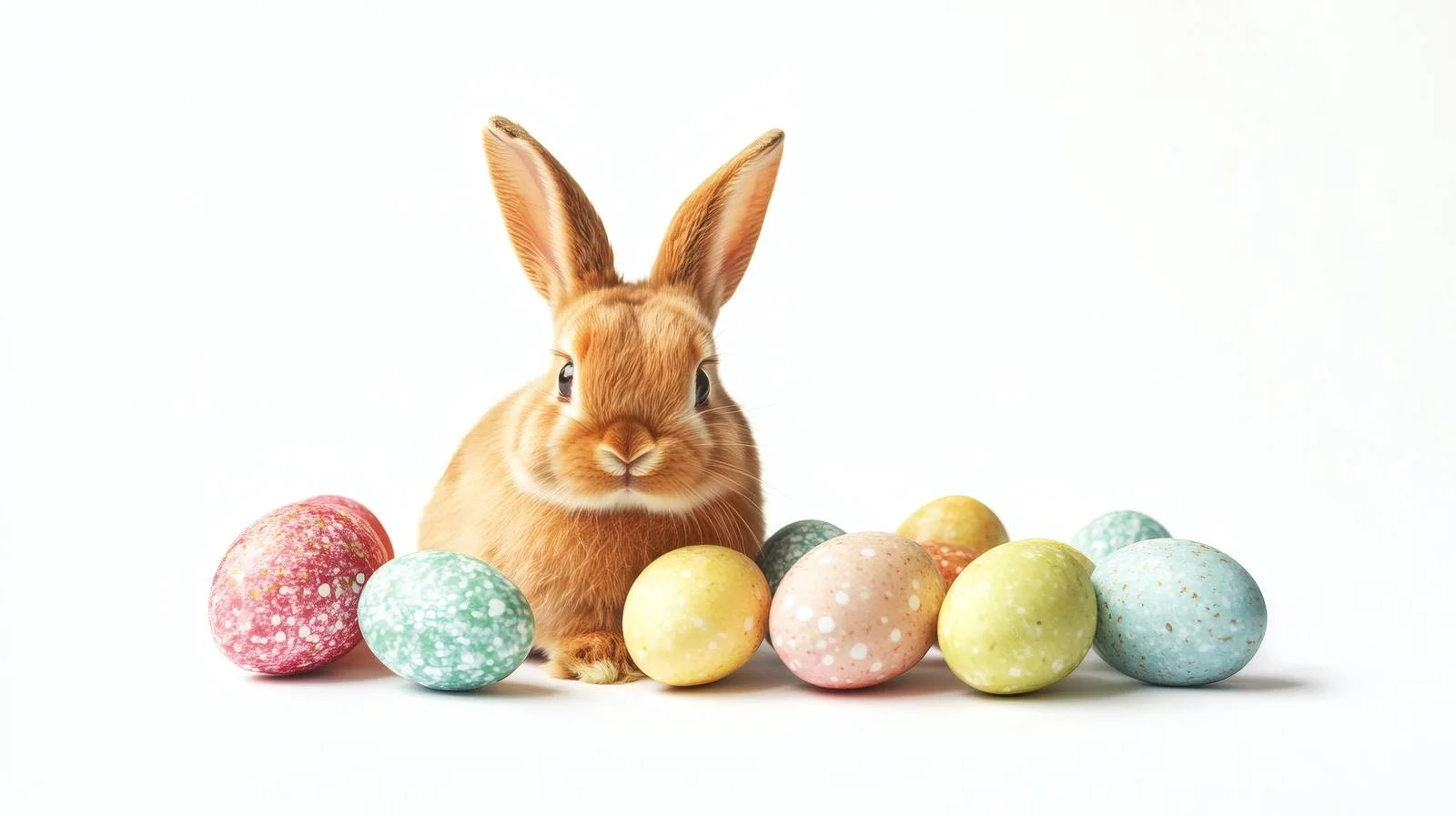 Easter Bunny with Isolated Easter Eggs — free download from Dotvec