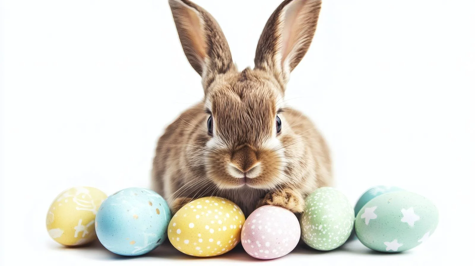 Easter Bunny with Isolated Easter Eggs — free download from Dotvec