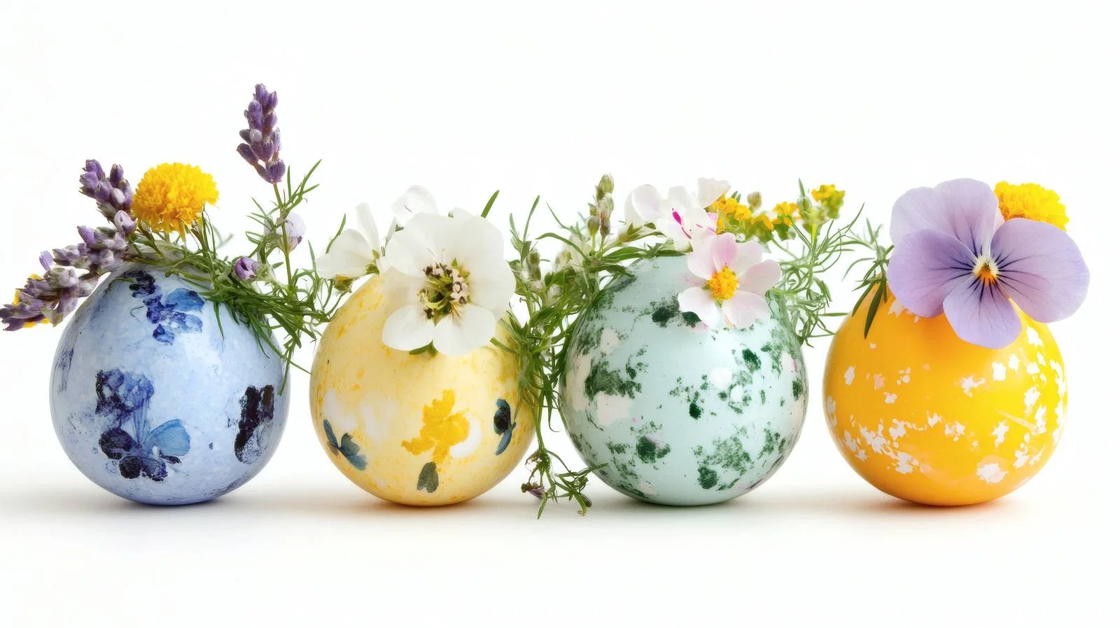 Festive Easter Eggs and Spring Blossoms — free download from Dotvec