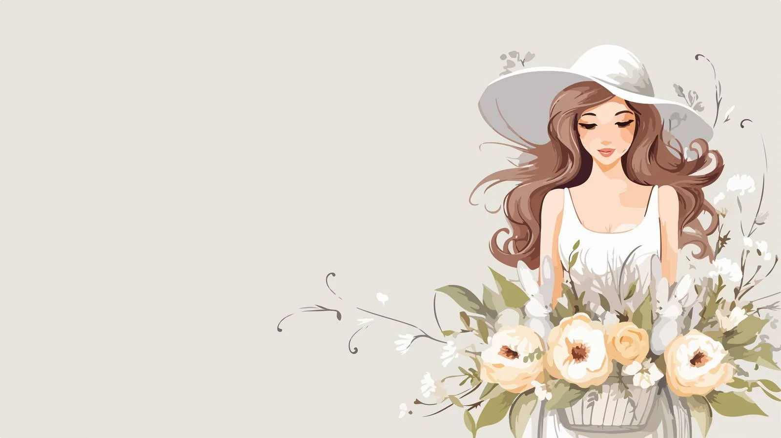 Easter Handwritten Greeting Card Template — free download from Dotvec