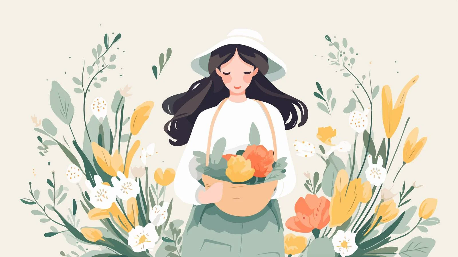 Easter Handwritten Greeting Card Template — free download from Dotvec