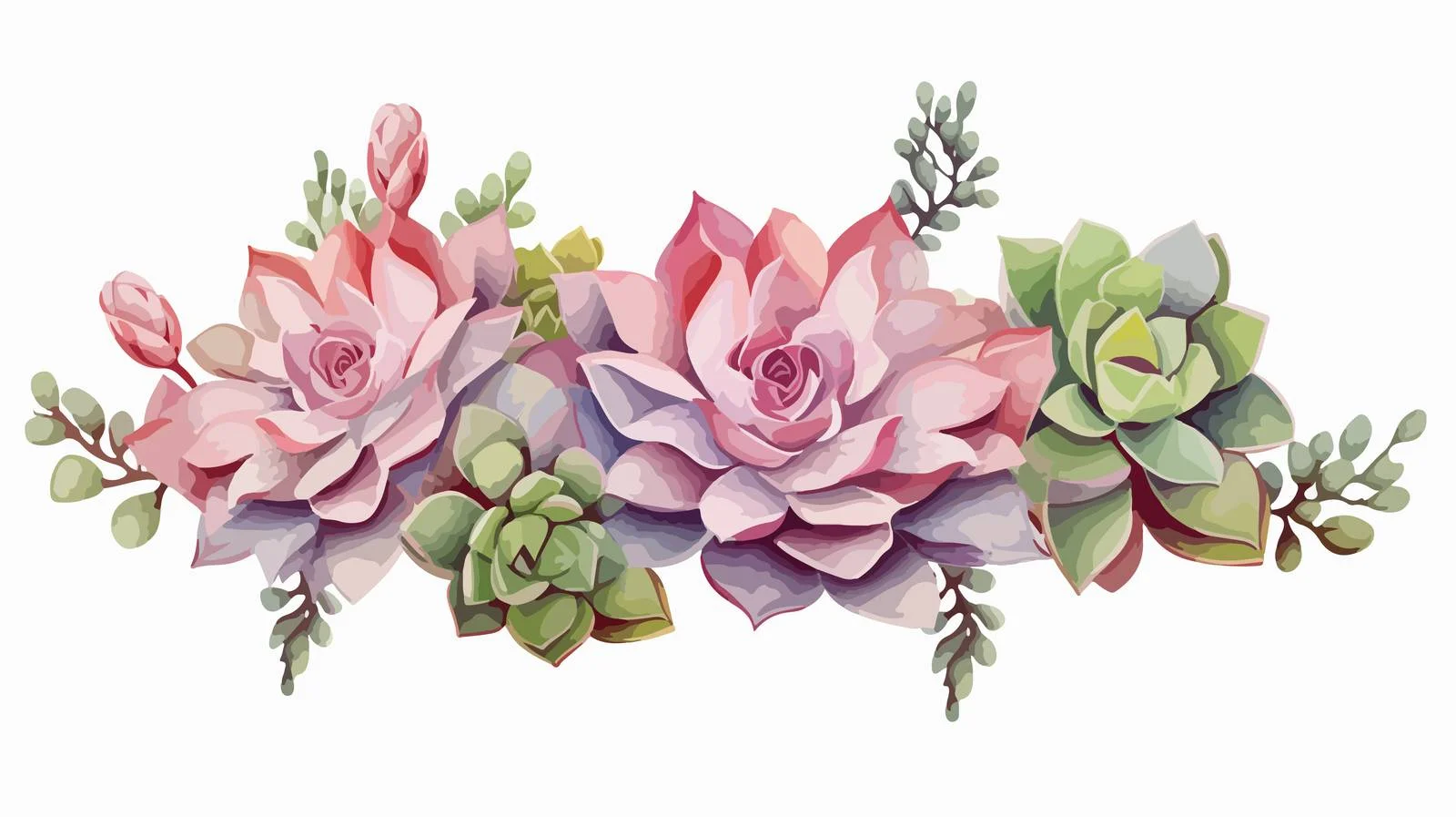 Echeveria Plants on White Background Close-up – free echeveria image from Dotvec