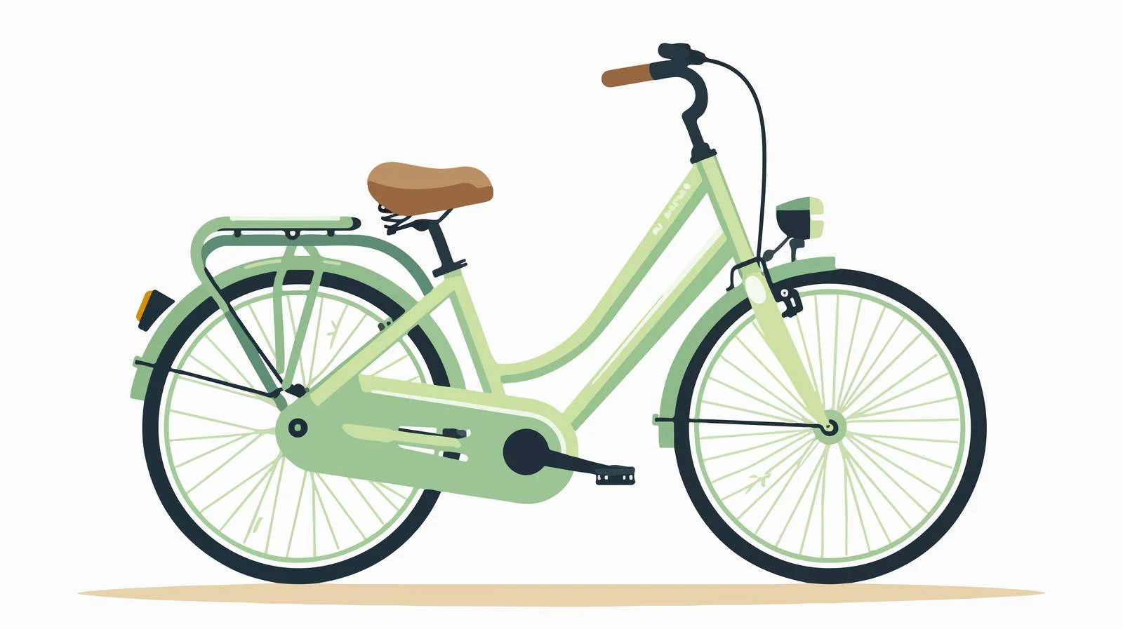 Sleek Eco-Electric Bike Profile View — free download from Dotvec