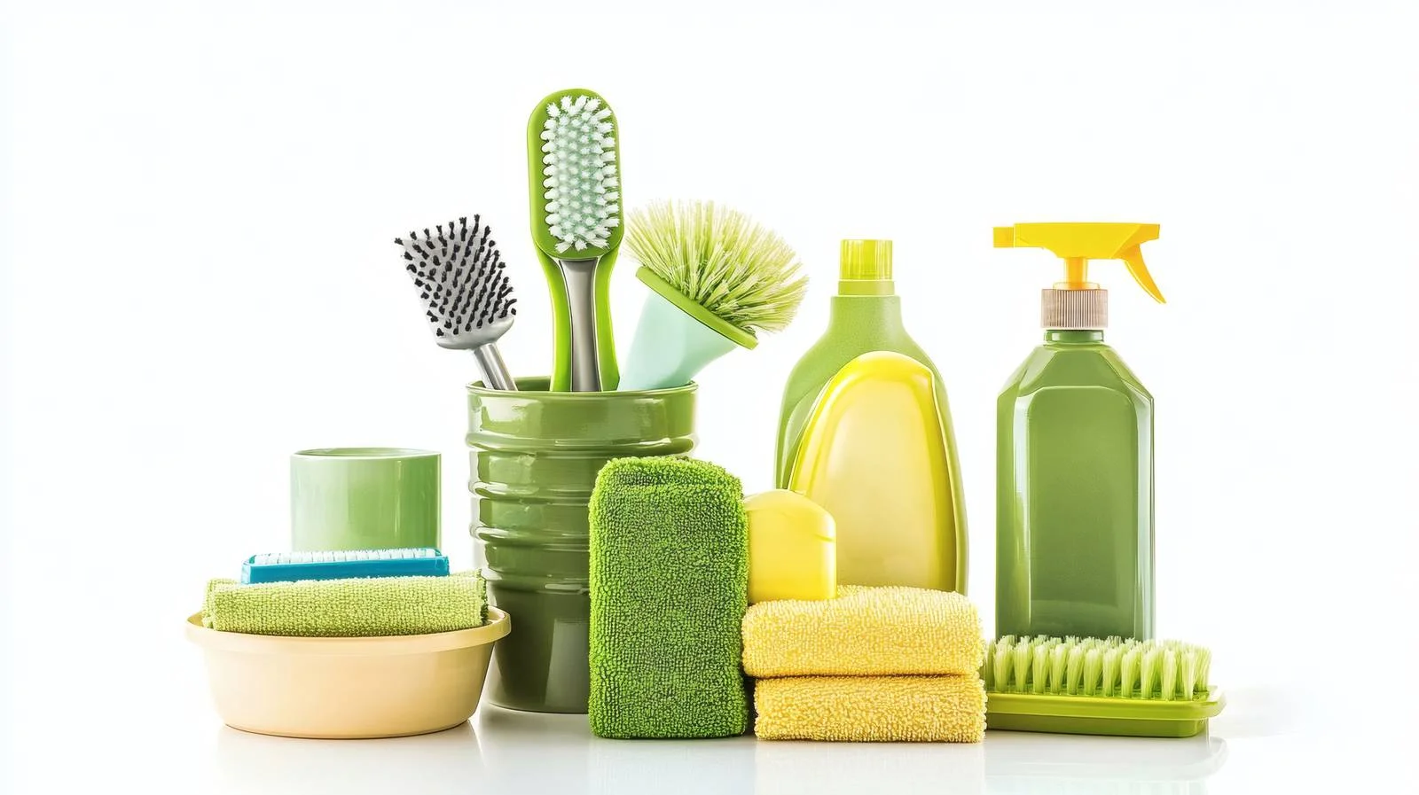 Sustainable Dish Cleaning Items on White — free download from Dotvec