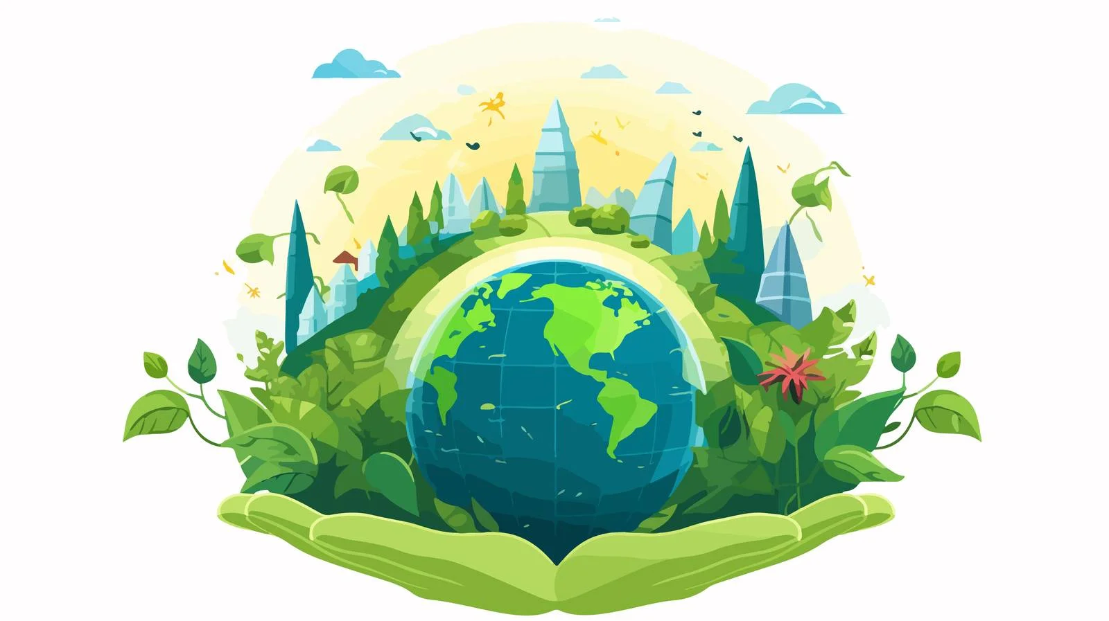 Sustainable Energy Concept with Eco-Friendly Theme — free download from Dotvec