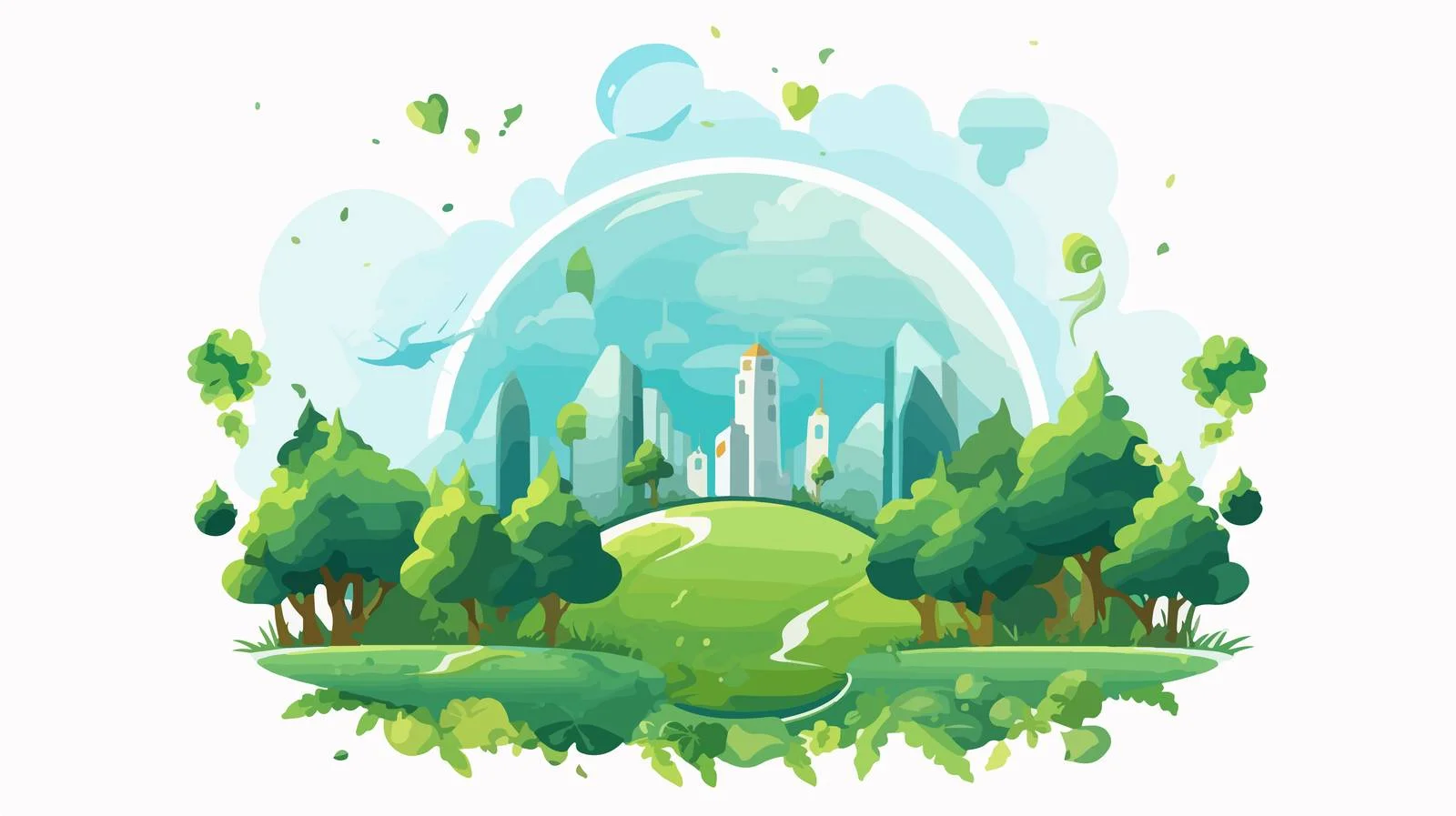 Eco Vector Design for Care Concept — free download from Dotvec