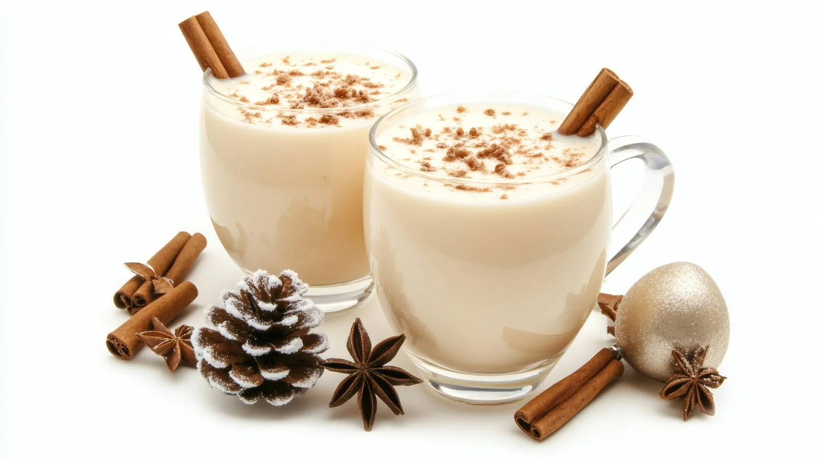 Festive Eggnog on Clean White Background — free download from Dotvec