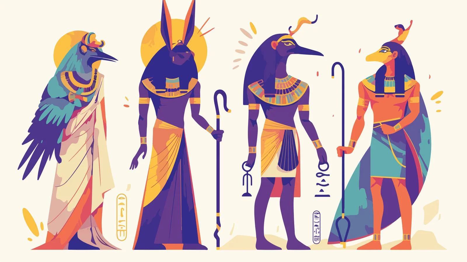Ancient Egyptian Deities: Gods and Goddesses — free download from Dotvec