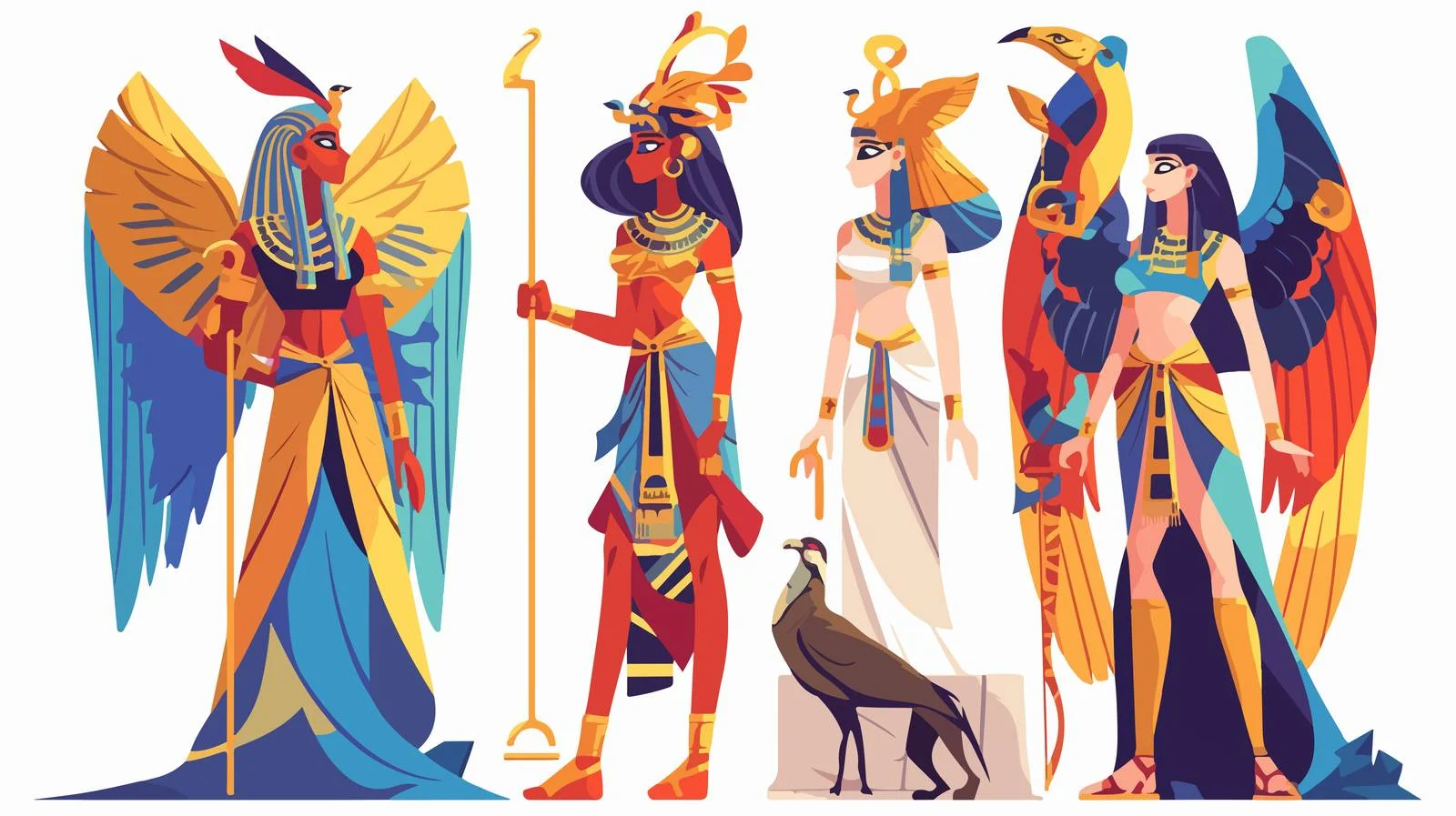 Ancient Egyptian Deities: Gods and Goddesses — free download from Dotvec