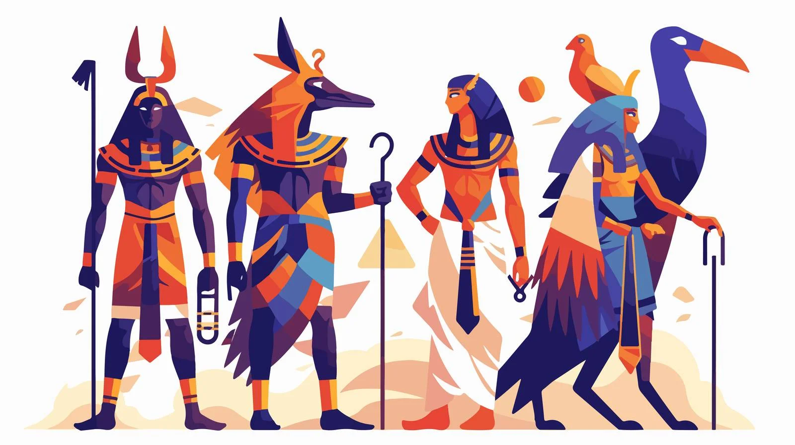 Ancient Egyptian Deities: Gods and Goddesses Overview — free download from Dotvec