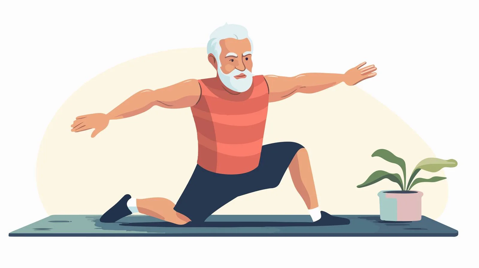 Active Senior Man Stretching Outdoors — free download from Dotvec